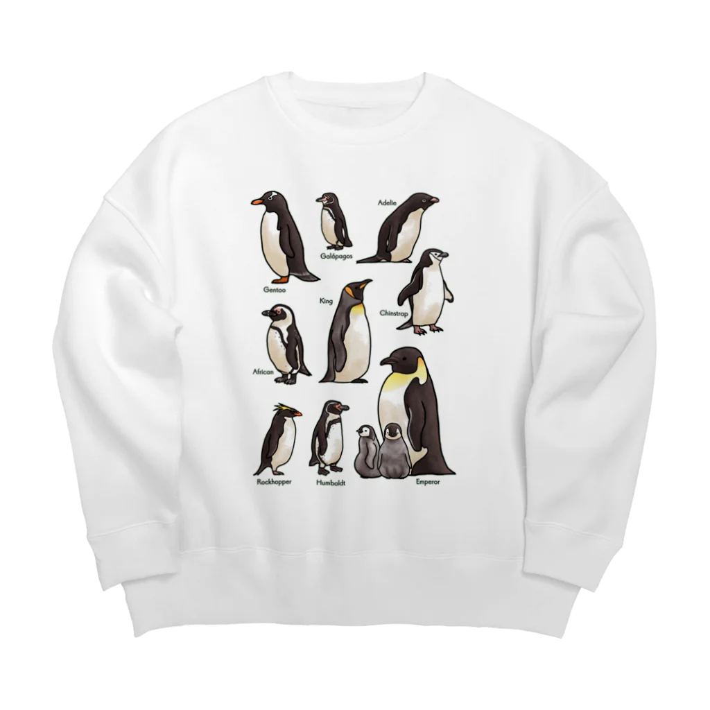 huroshikiのペンギンだらけ Big Crew Neck Sweatshirt