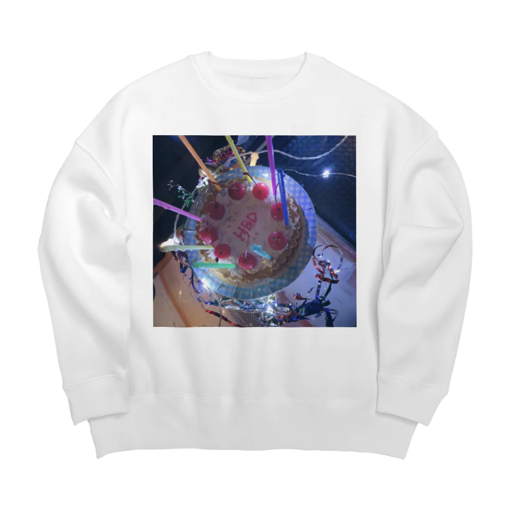 あーけーどの手作り誕生日ケーキ Big Crew Neck Sweatshirt