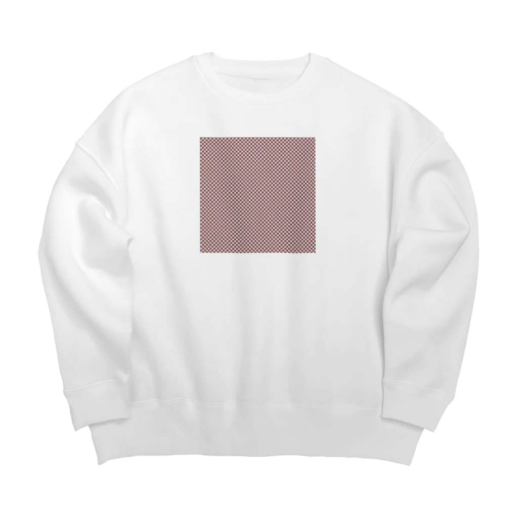 usagiの市松模様 Big Crew Neck Sweatshirt