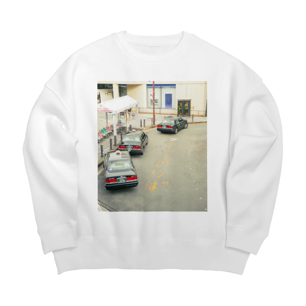 moromoroのタクシー乗り場 Big Crew Neck Sweatshirt