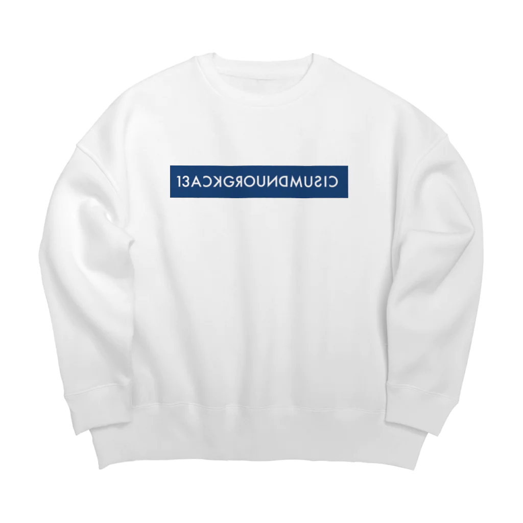 13ackgroundmusicの13ACKGROUNDMUSIC ビッグシルエットスウェット