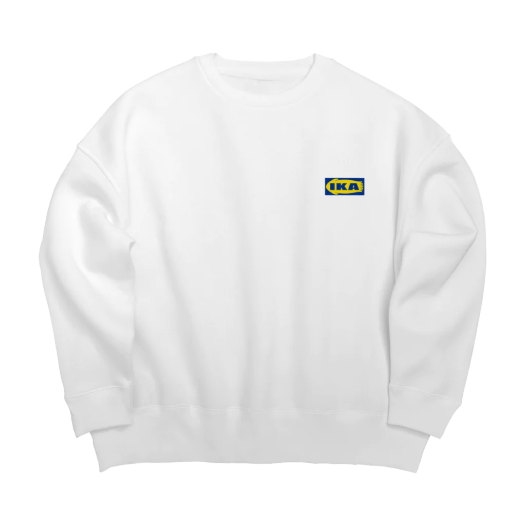 グラフィンのIKA イカ いか  ロゴ ワンポイント Big Crew Neck Sweatshirt