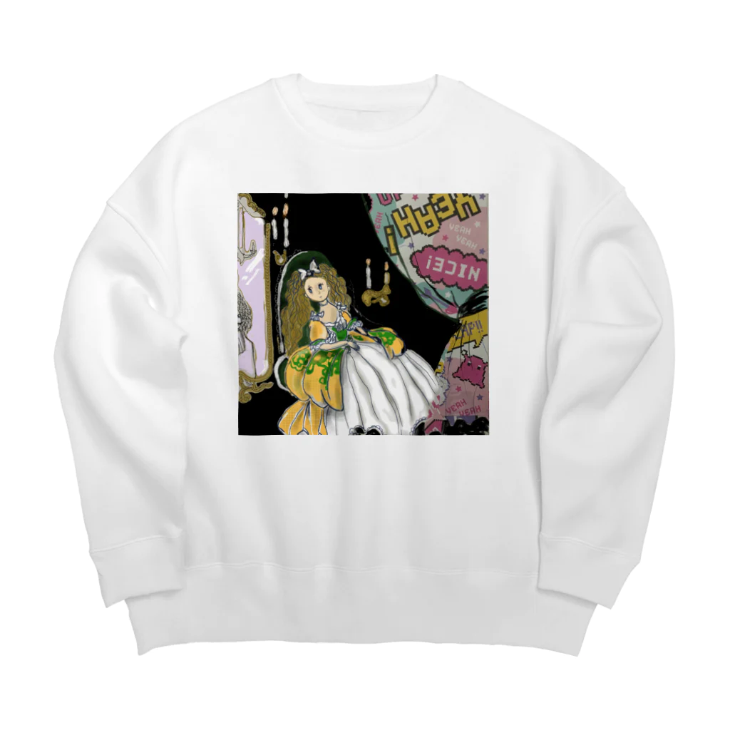 Majimanjiのメランコリープリンセス Big Crew Neck Sweatshirt