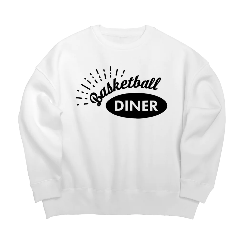 Basketball DinerのBasketball Diner ロゴ黒 Big Crew Neck Sweatshirt