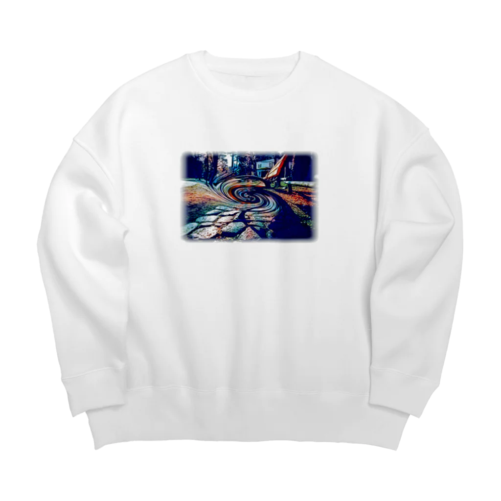 シンプルなグッズ やこ屋の目が回るベンチ Big Crew Neck Sweatshirt