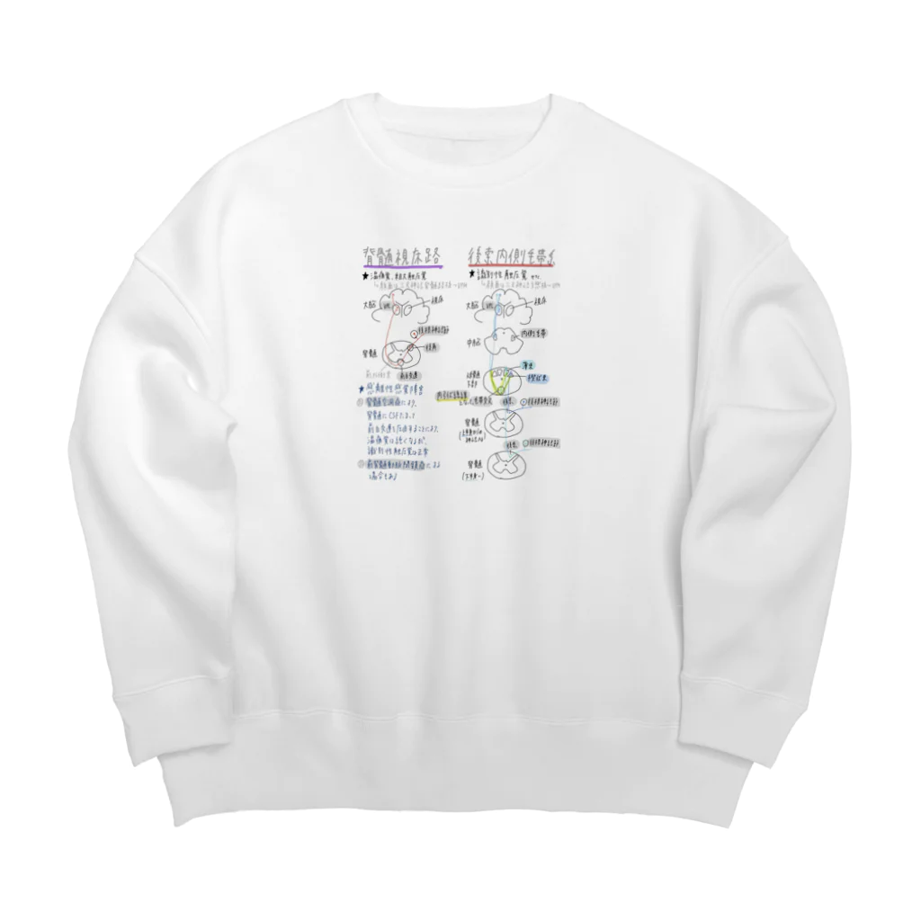  医学生のノートの感覚の伝達 Big Crew Neck Sweatshirt