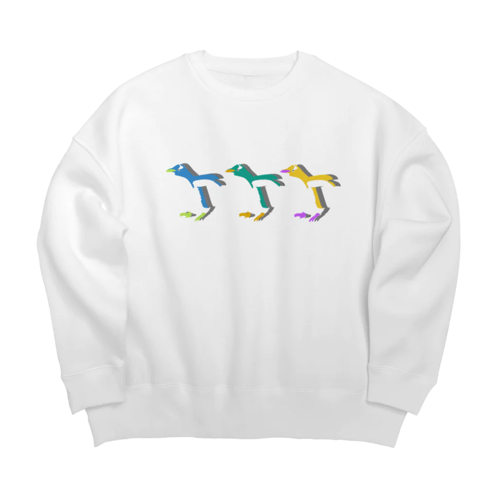 ゆるん屋。のドンキホーテペンギンくん Big Crew Neck Sweatshirt