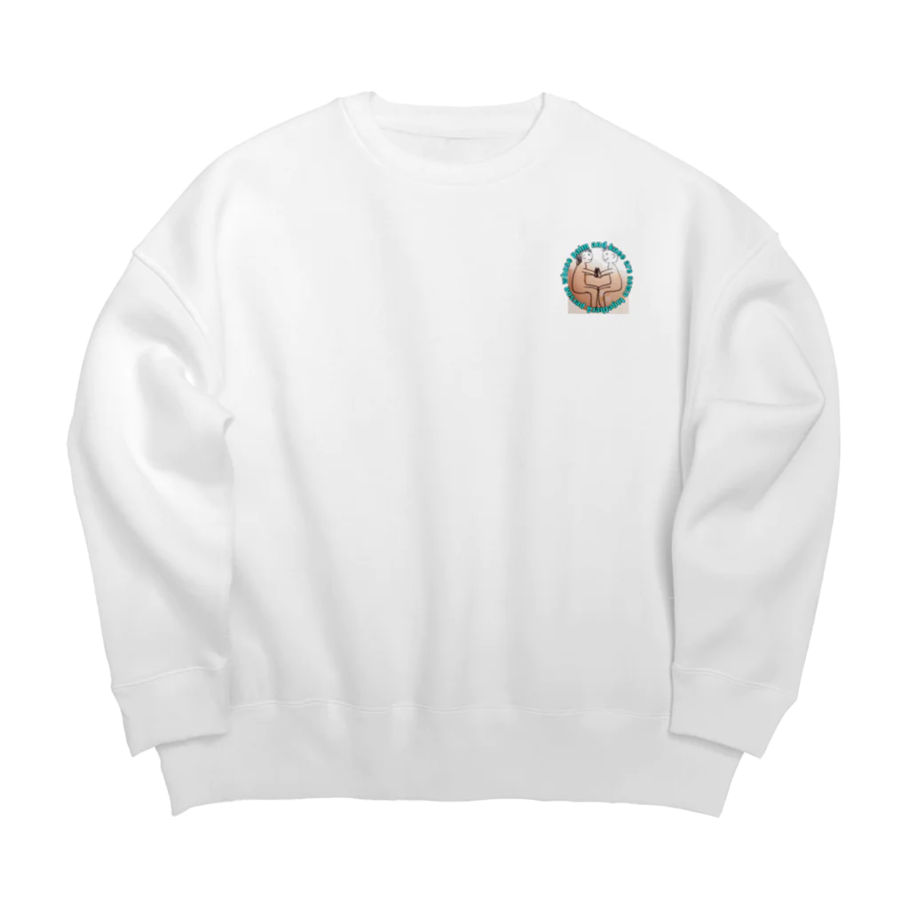 Importable.wearの手のひらと膝を縫い合わされた男女 Big Crew Neck Sweatshirt