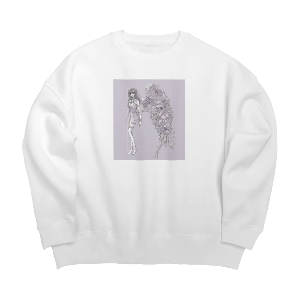 fancy少女の上京少女 Big Crew Neck Sweatshirt