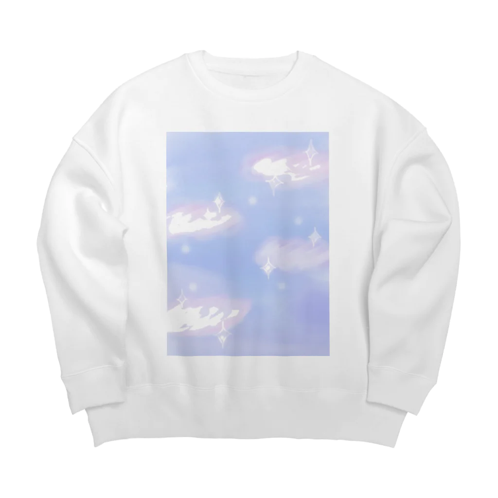 ੈぷわぷわ☁️商店のあわあわな雲 Big Crew Neck Sweatshirt