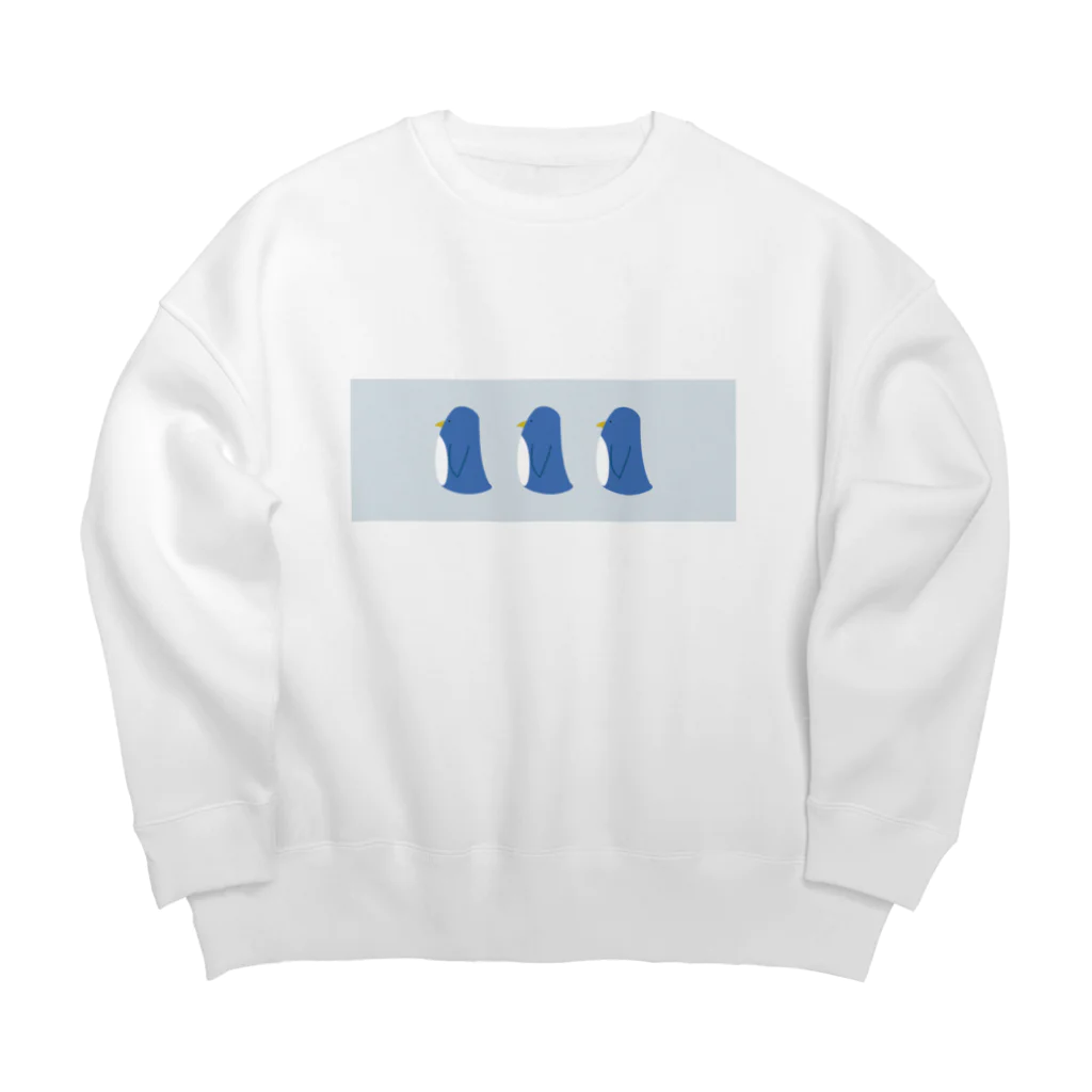 うぐいすのぺんぎんさん Big Crew Neck Sweatshirt