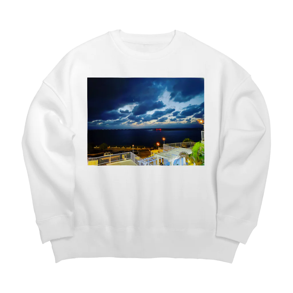 ppmの滑走路、夜景 Big Crew Neck Sweatshirt