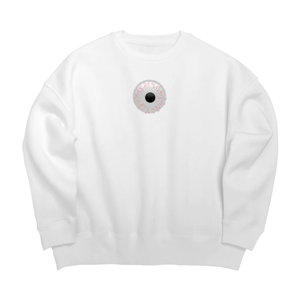 hkr_szkの充血おめめ Big Crew Neck Sweatshirt