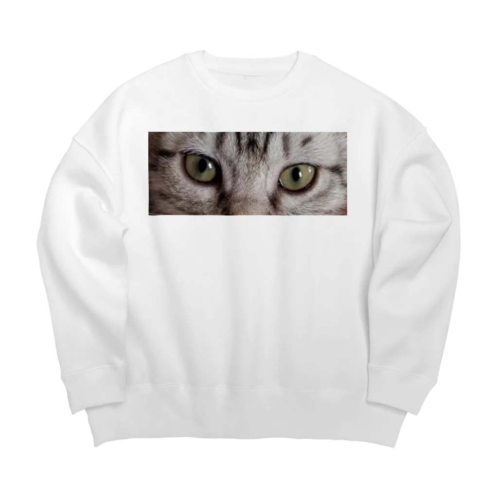 みーのお部屋 のキャットアイ かすみちゃん Big Crew Neck Sweatshirt