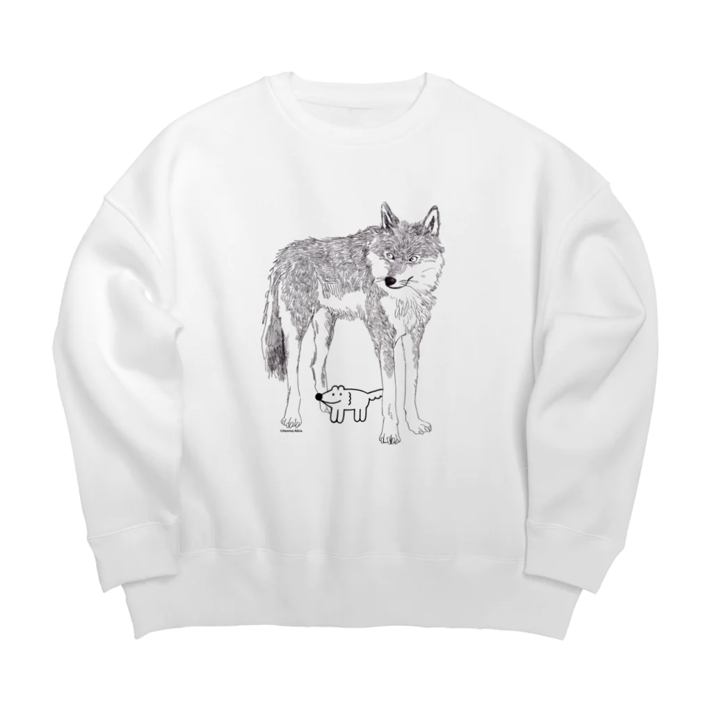 ウルフくんのウルフくん Big Crew Neck Sweatshirt