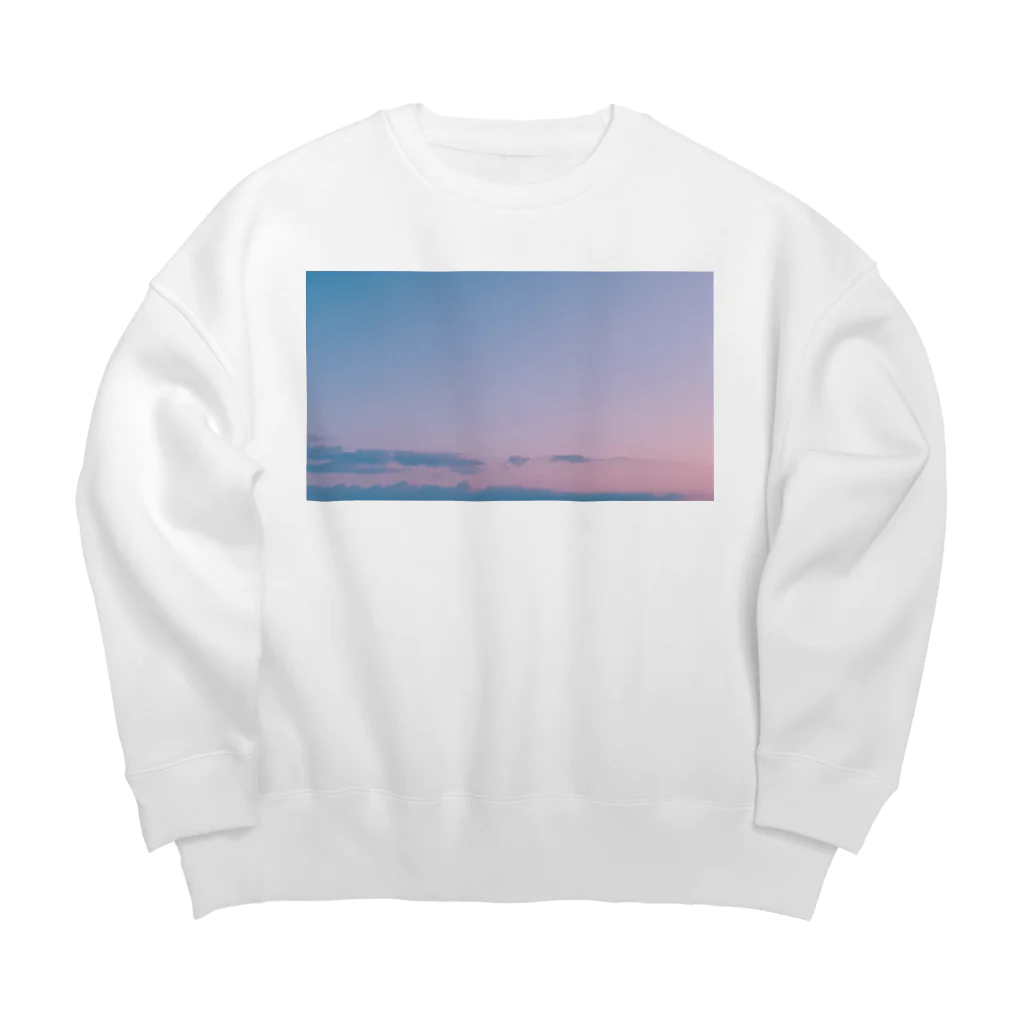 APPLE_の朝焼け Big Crew Neck Sweatshirt