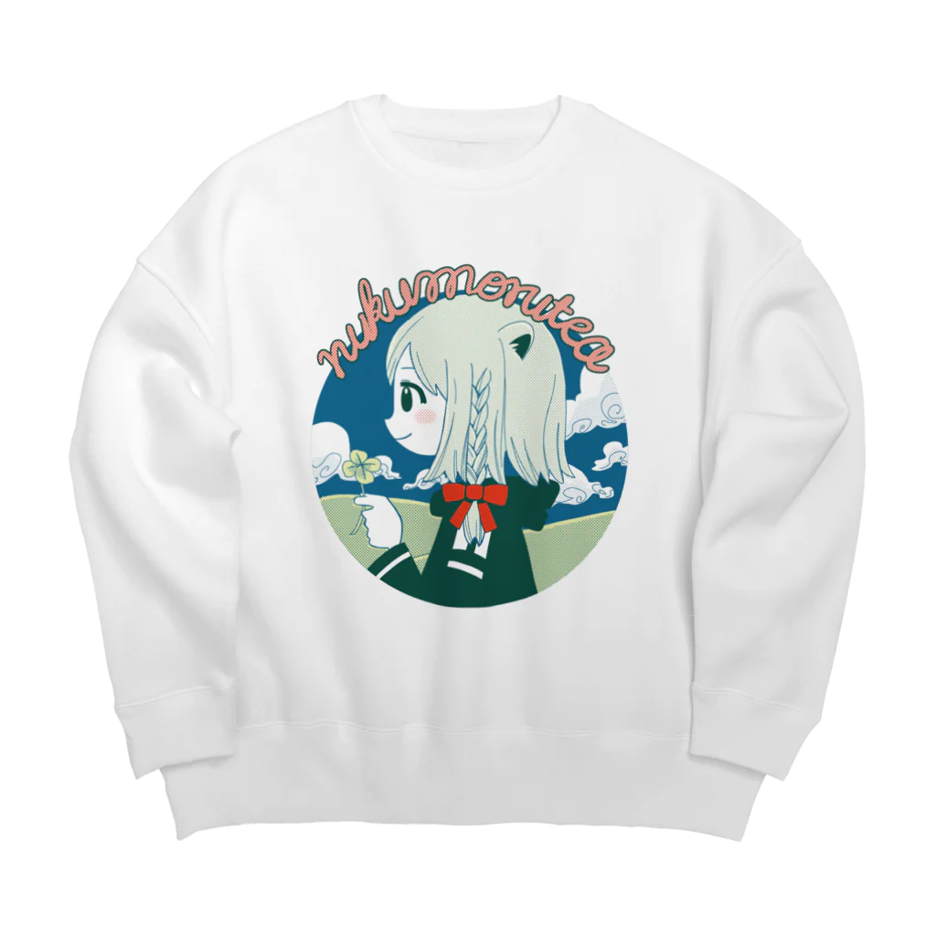 べあたに屋のnukumori-tea Big Crew Neck Sweatshirt