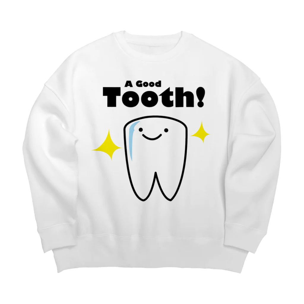 ゴロニャーのダサT屋さんのよい歯の日　トゥース！ #歯科医 に売れています。 Big Crew Neck Sweatshirt