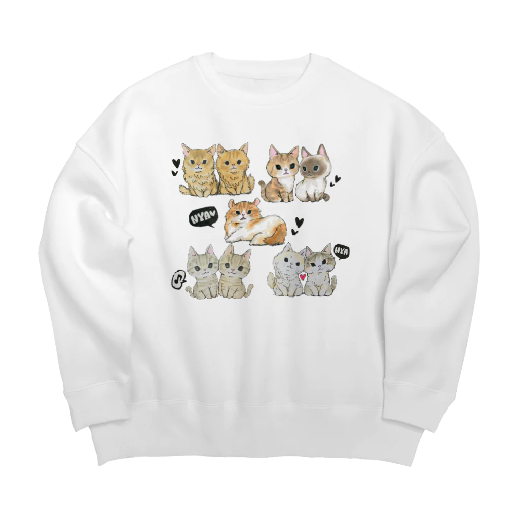 ICE BEANSのカジュファミリー Big Crew Neck Sweatshirt