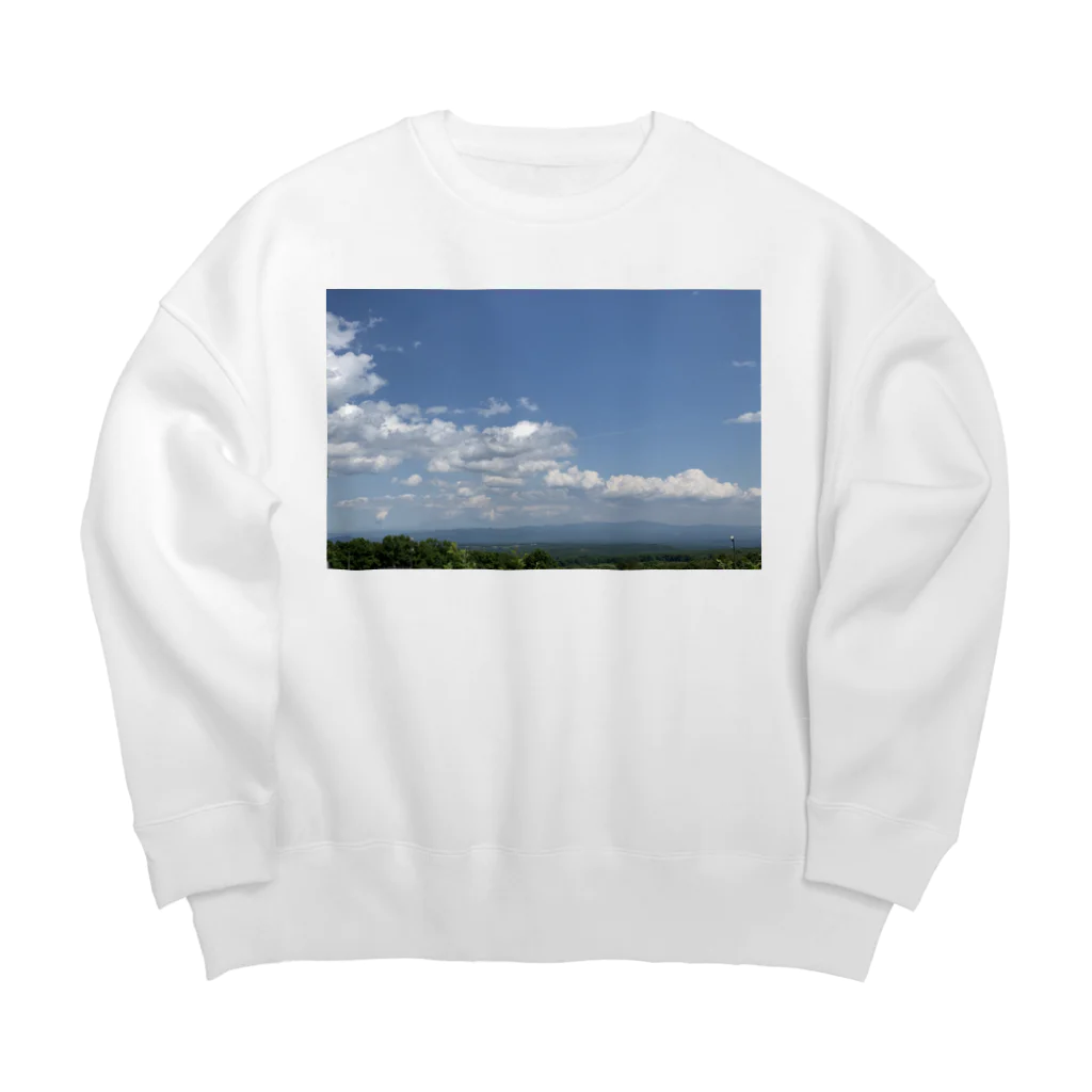 (U・∞・U)の高原の青空 Big Crew Neck Sweatshirt