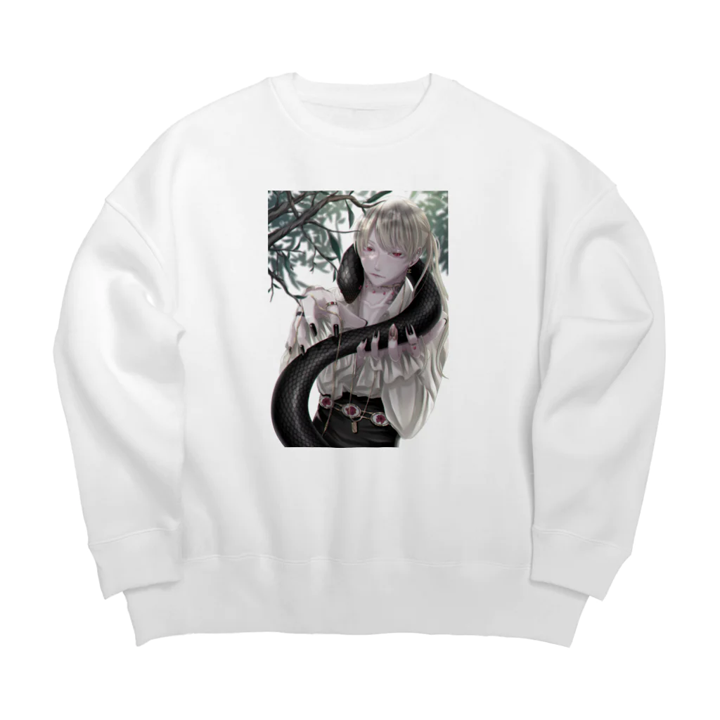 蓮乃 椿の蛇使い Big Crew Neck Sweatshirt