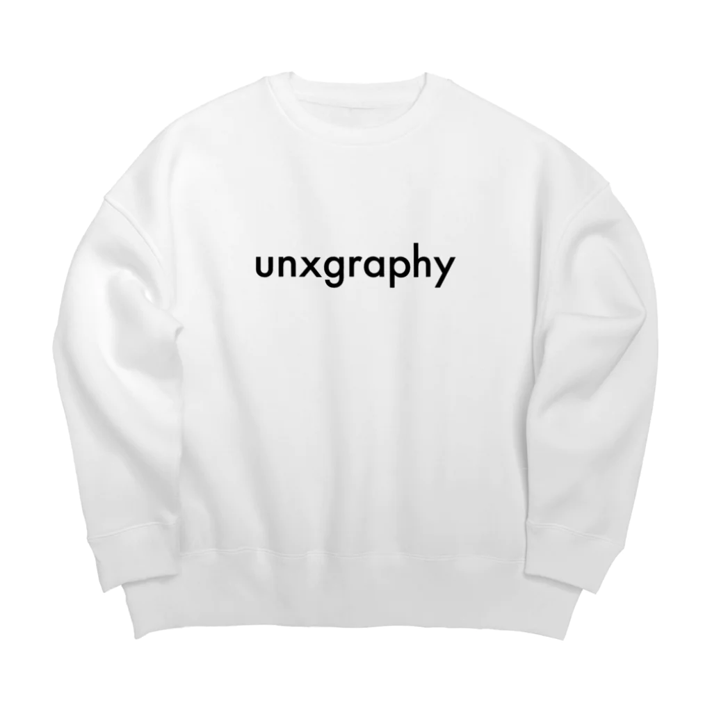 unxgraphyのLogo -Black- ビッグシルエットスウェット