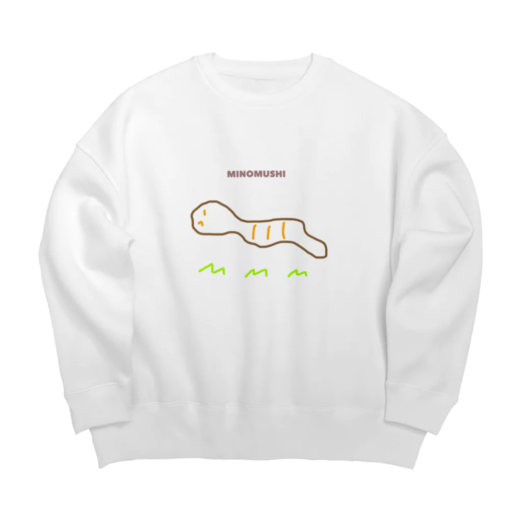 zooo!!!のみのむし Big Crew Neck Sweatshirt