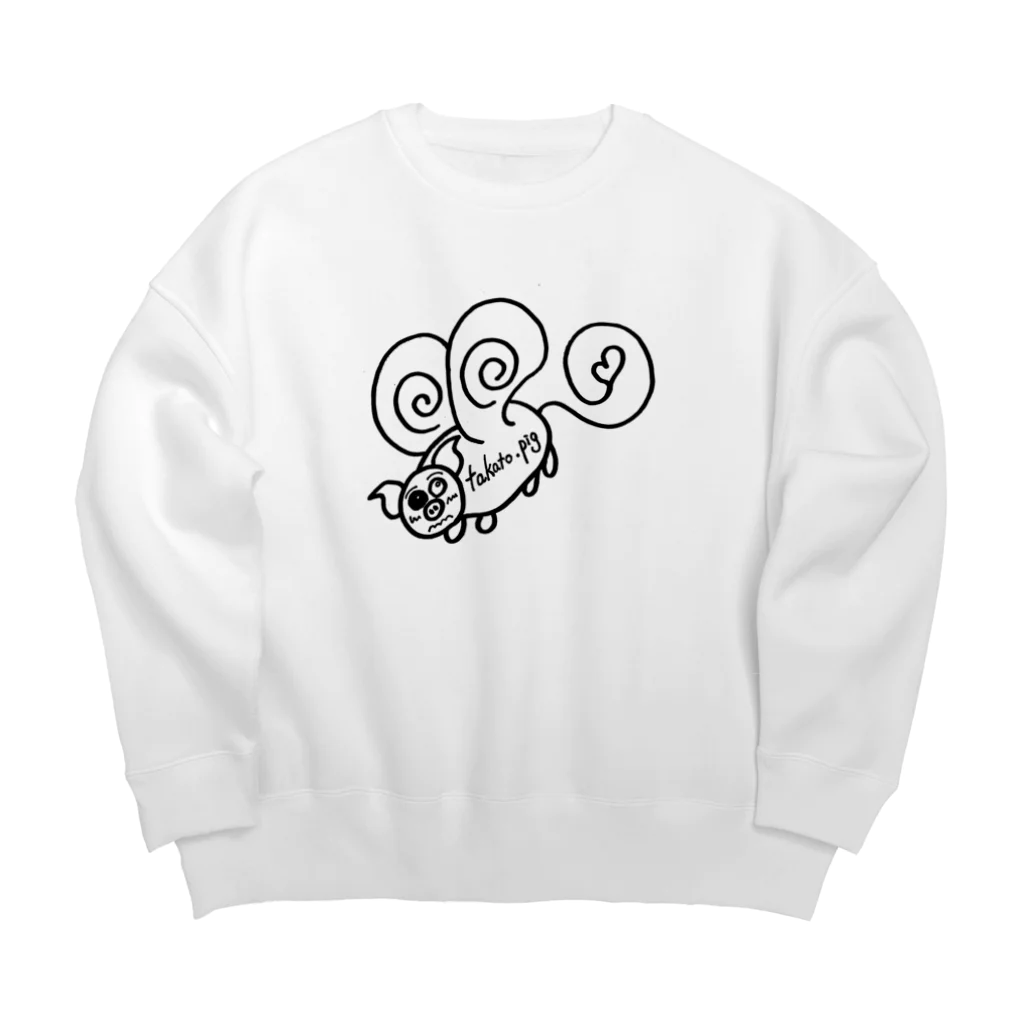 たかと。/大学生の日常のAngel pig Big Crew Neck Sweatshirt