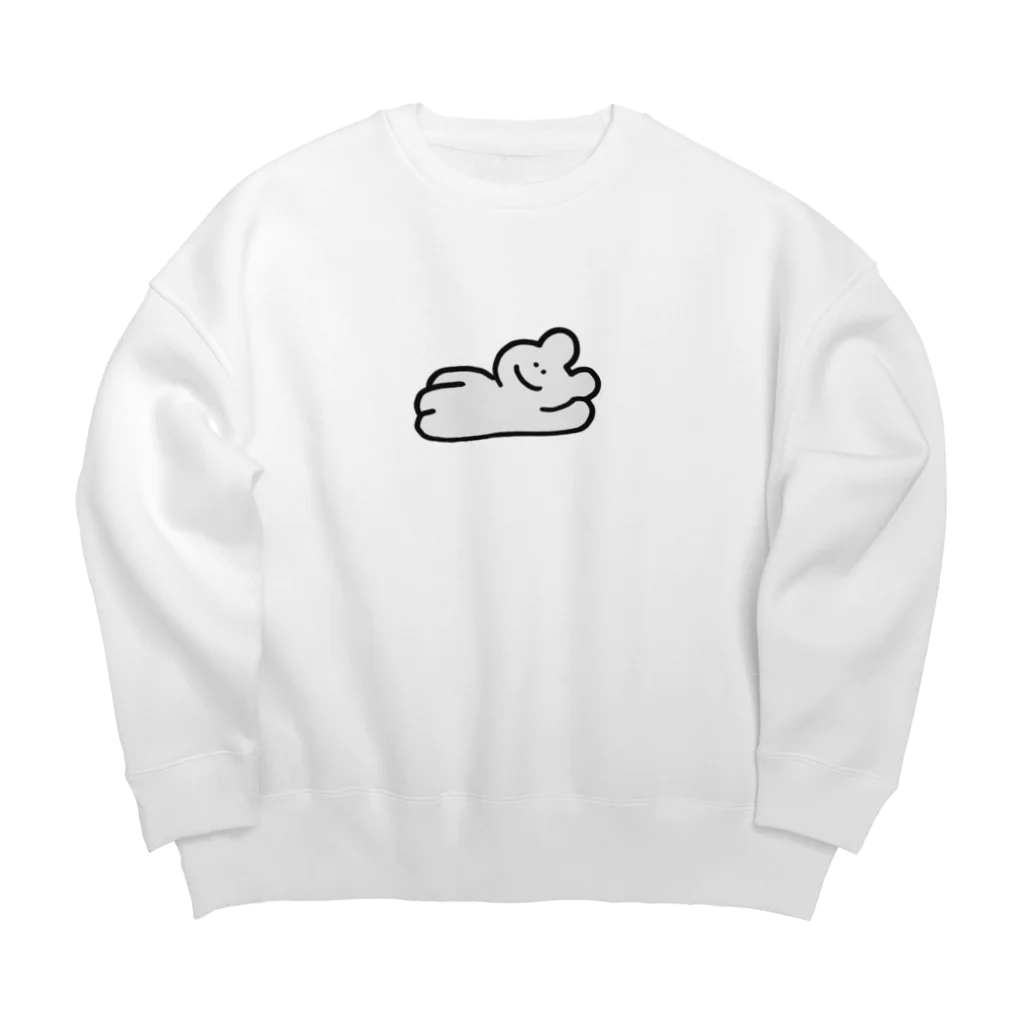 うさみの寝床のだらける うさみ Big Crew Neck Sweatshirt