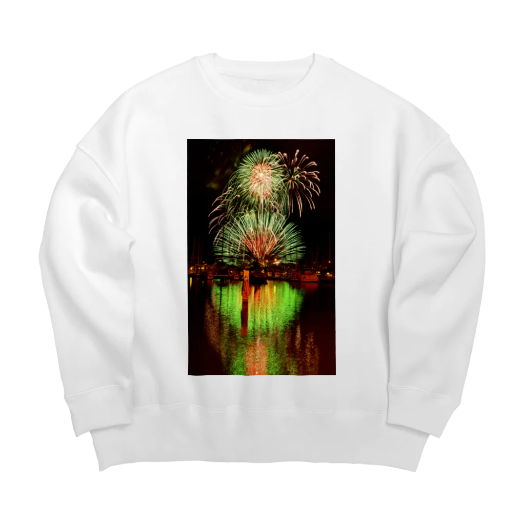 アロハスタイルハワイのハワイ最大規模の独立記念日花火大会（Independence Day） Big Crew Neck Sweatshirt