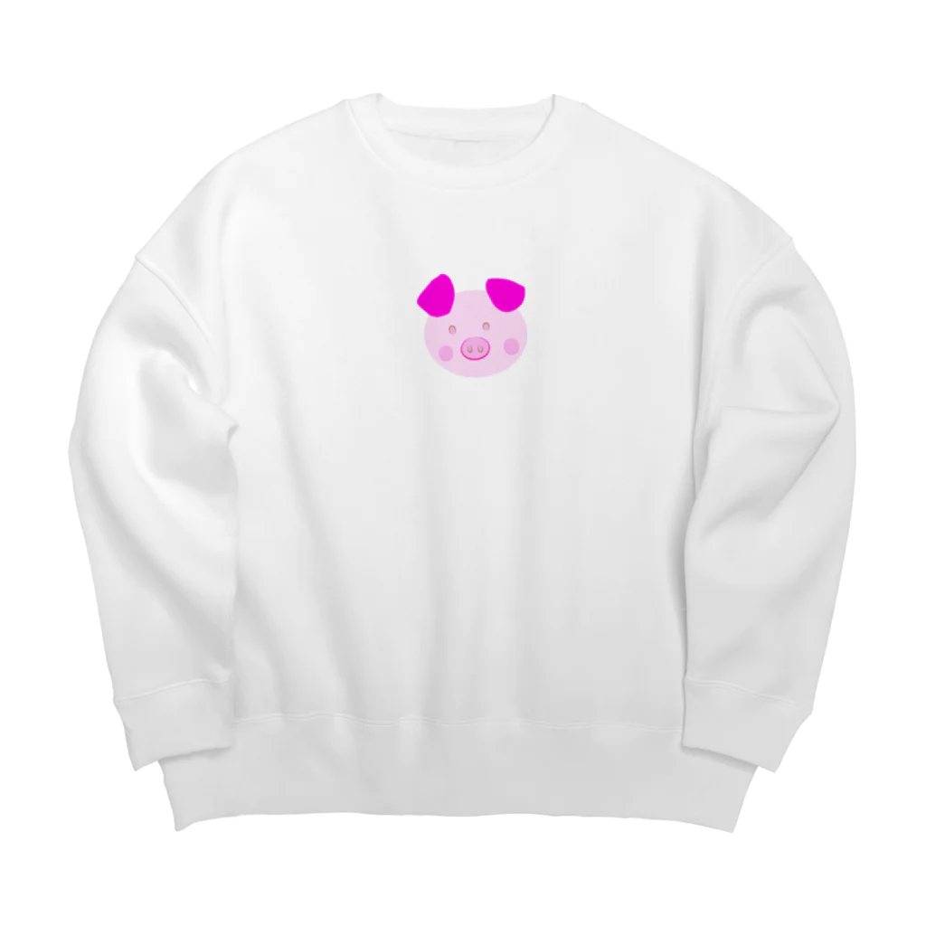 beautiful_lifeの豚ちゃん Big Crew Neck Sweatshirt