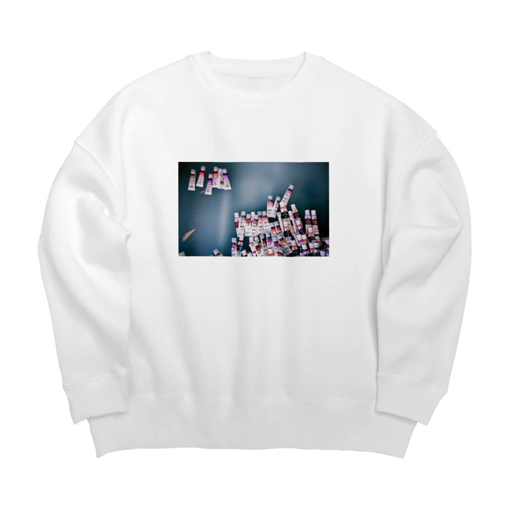 待ってる場所の集合！ Big Crew Neck Sweatshirt