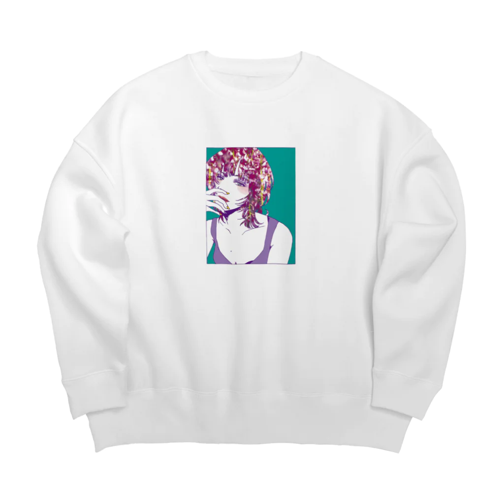 coloring daysのgirl&藤 Big Crew Neck Sweatshirt