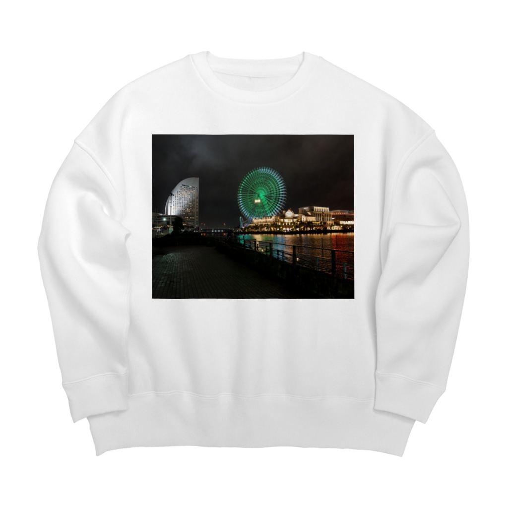 yosiのみなとみらい観覧車 Big Crew Neck Sweatshirt