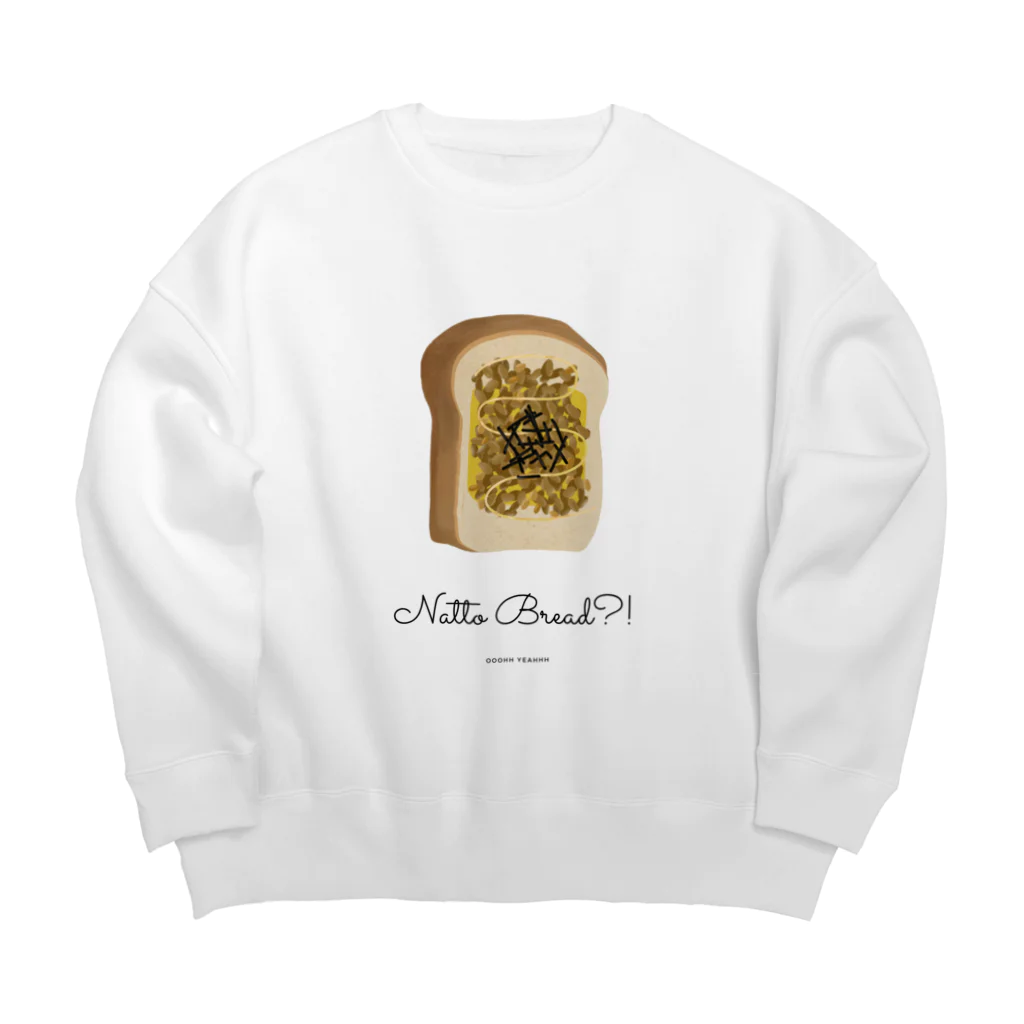 Girl with a PenのNatto Bread? Oh yeah プリントTシャツ　/納豆トースト ビッグシルエットスウェット