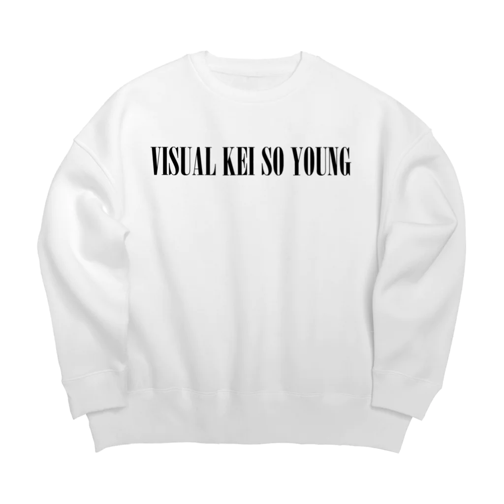 ヴィジュアル系ソー・ヤング OFFICIAL MERCH on SUZURIのVISUAL KEI SO YOUNG LOGO 001 Big Crew Neck Sweatshirt