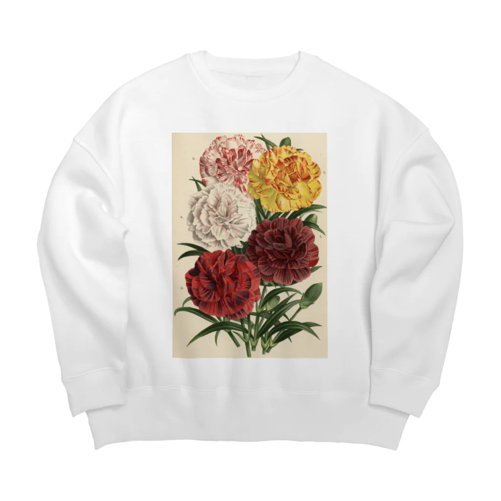 J. Jeffery Print Galleryのボタニカルアート カーネーション Big Crew Neck Sweatshirt