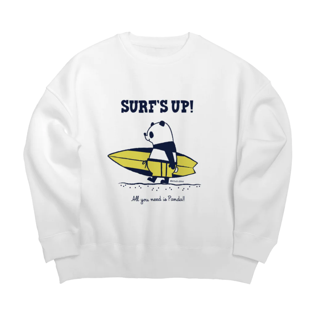 キッチュのSURF'S UP！パンダ Big Crew Neck Sweatshirt