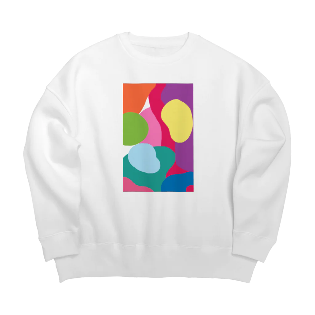 space journeyのカ🌈ラ🌈フ🌈ル Big Crew Neck Sweatshirt