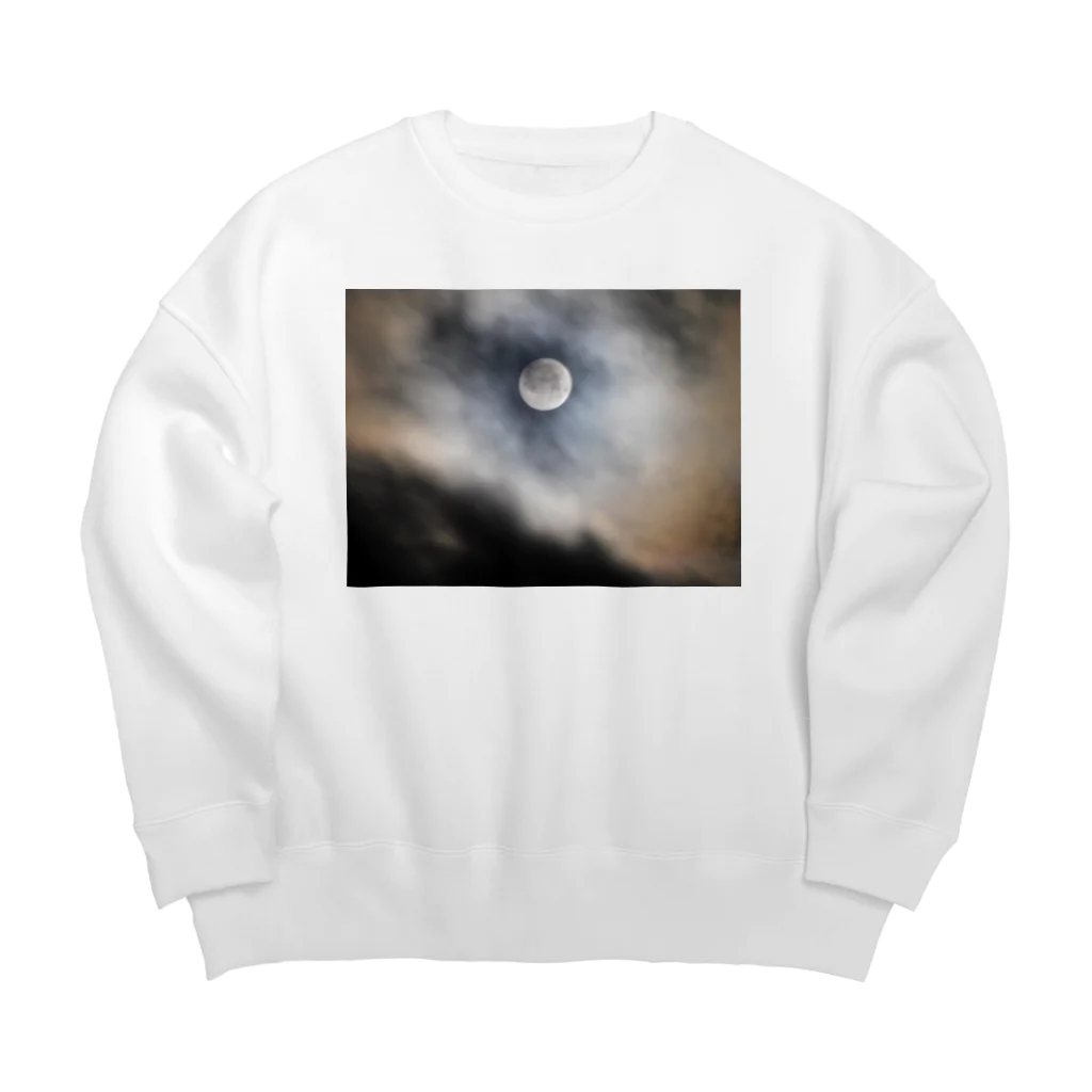 ちゃけのお月様 Big Crew Neck Sweatshirt