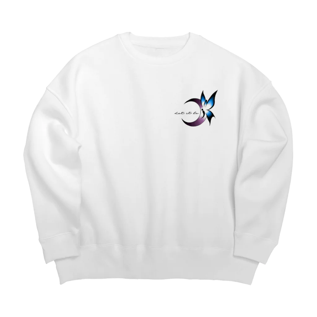 Blue__xxxのBlueButterfly Big Crew Neck Sweatshirt