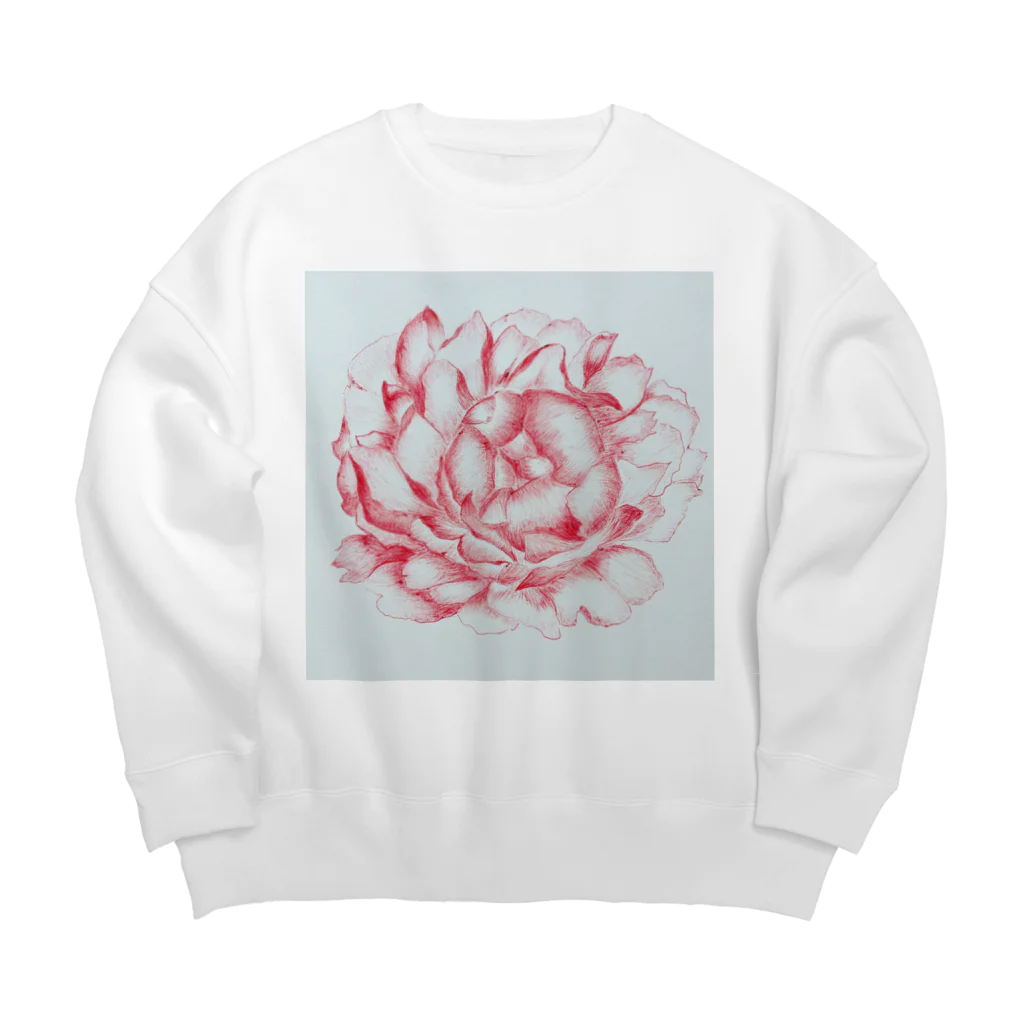 ピッチーの芍薬 peony Big Crew Neck Sweatshirt