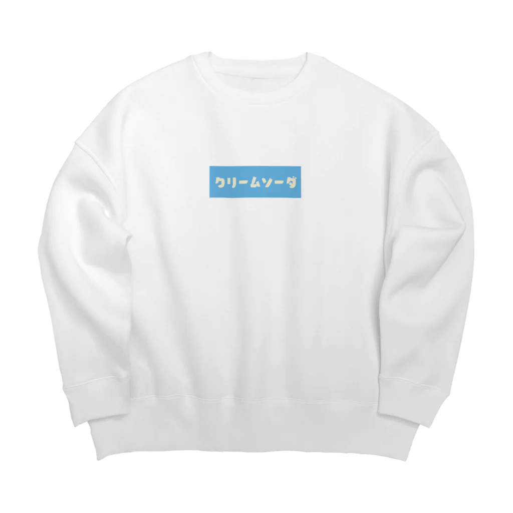 orumsのクリームソーダ ブルー Big Crew Neck Sweatshirt