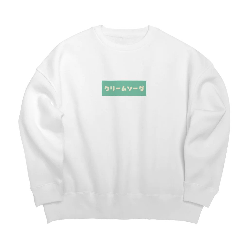 orumsのクリームソーダ グリーン Big Crew Neck Sweatshirt