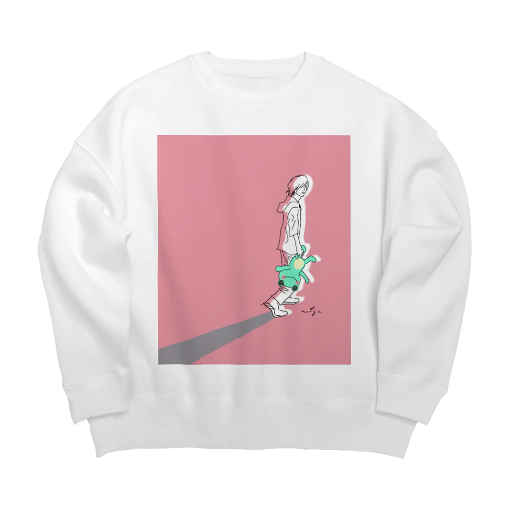 Ｍ✧Ｌｏｖｅｌｏ（エム・ラヴロ）の帰る🐸 Big Crew Neck Sweatshirt