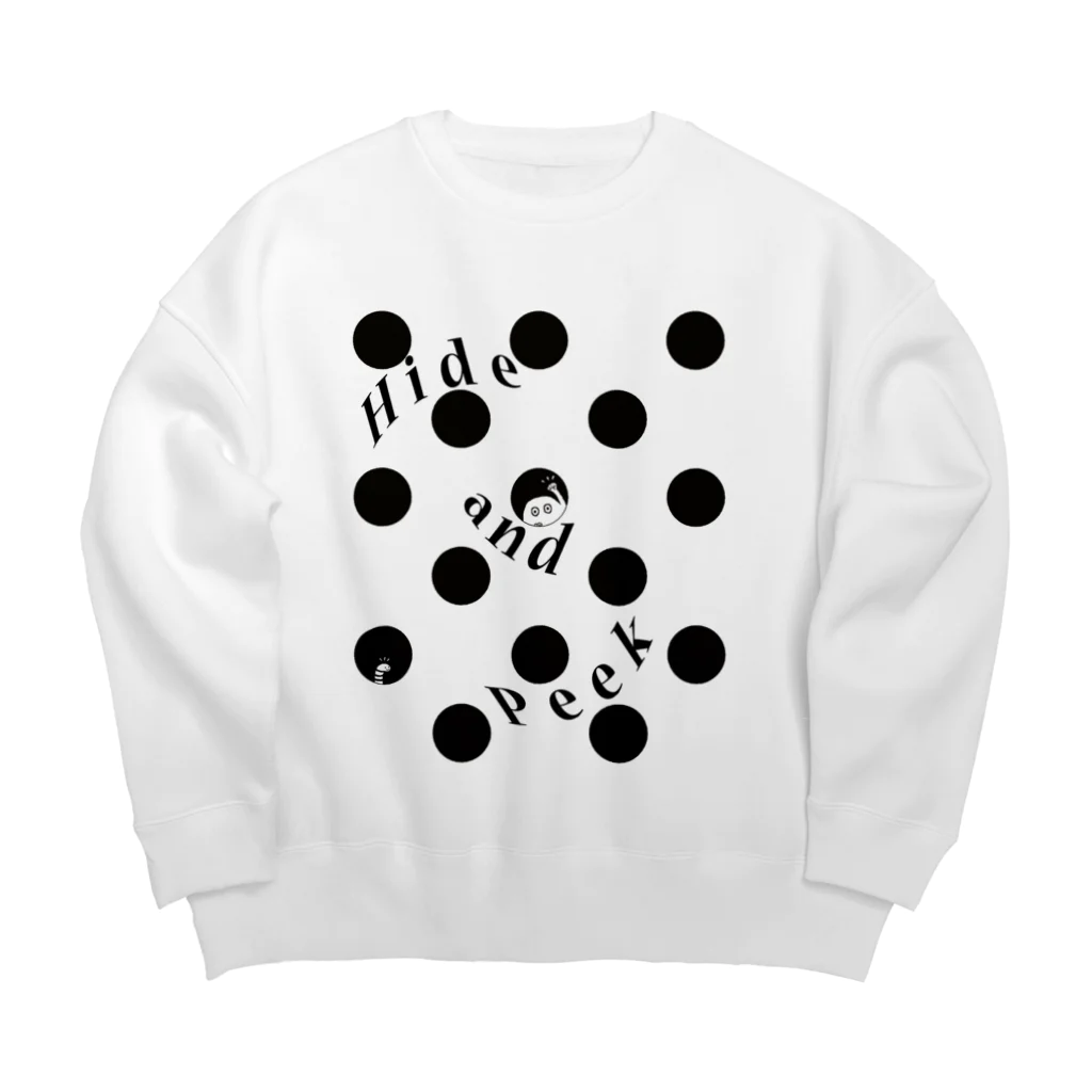 Planet EvansのH&P in a dot（水玉柄の中） Big Crew Neck Sweatshirt