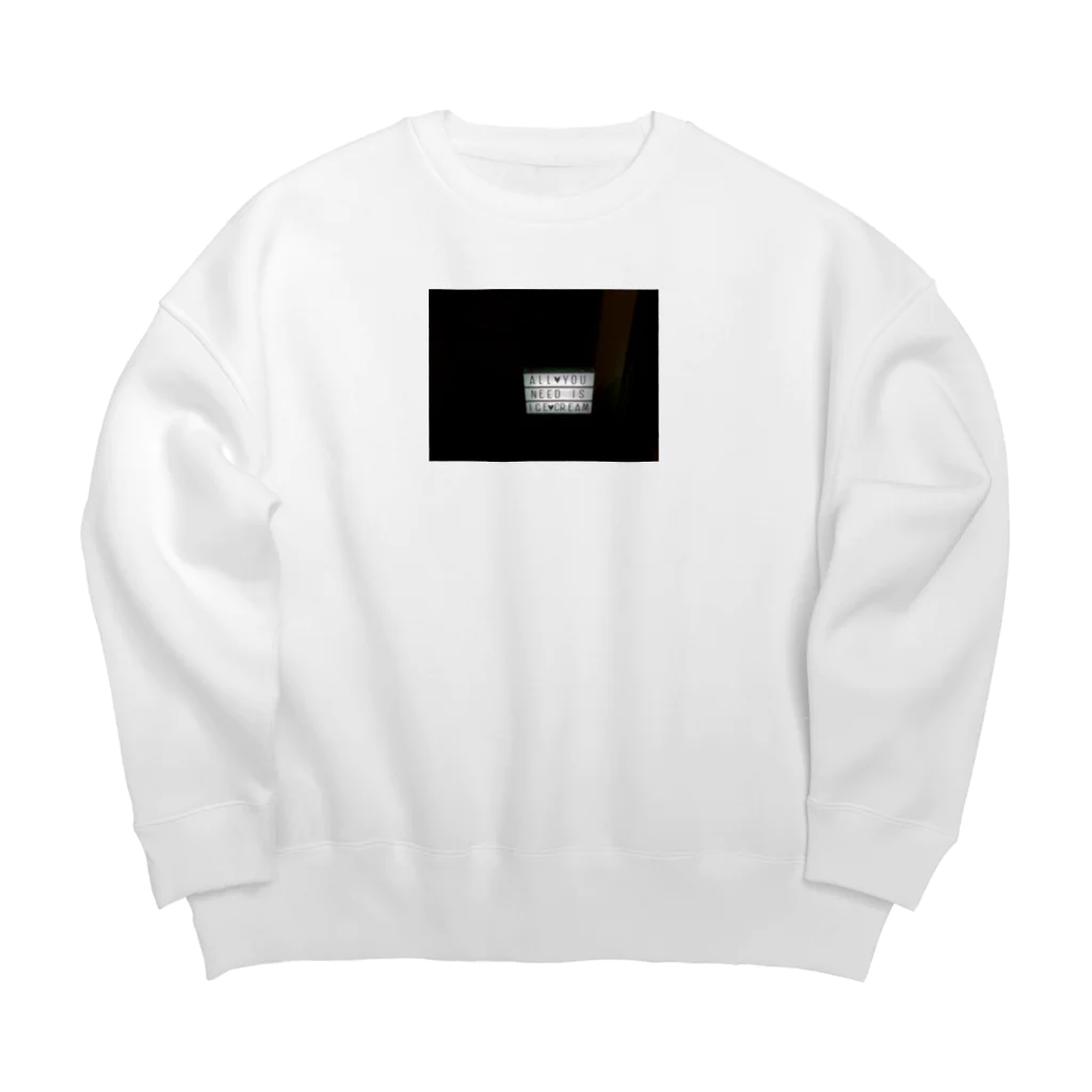 S×Sのアイスクリームこそはすべて Big Crew Neck Sweatshirt