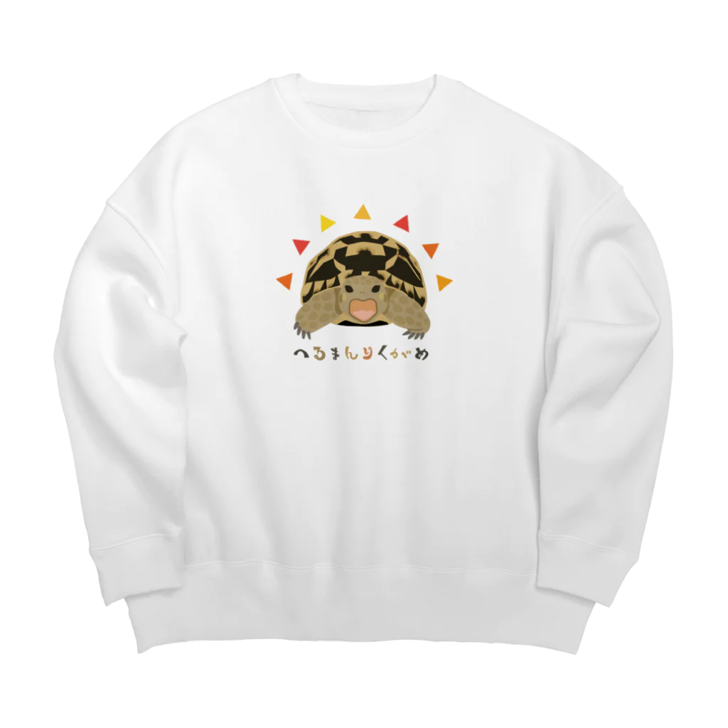 はやしりえの太陽っぽいへるまんさん Big Crew Neck Sweatshirt