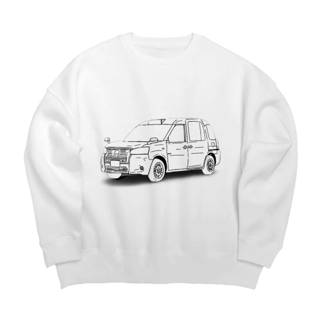 BRZの日本のタクシー Big Crew Neck Sweatshirt