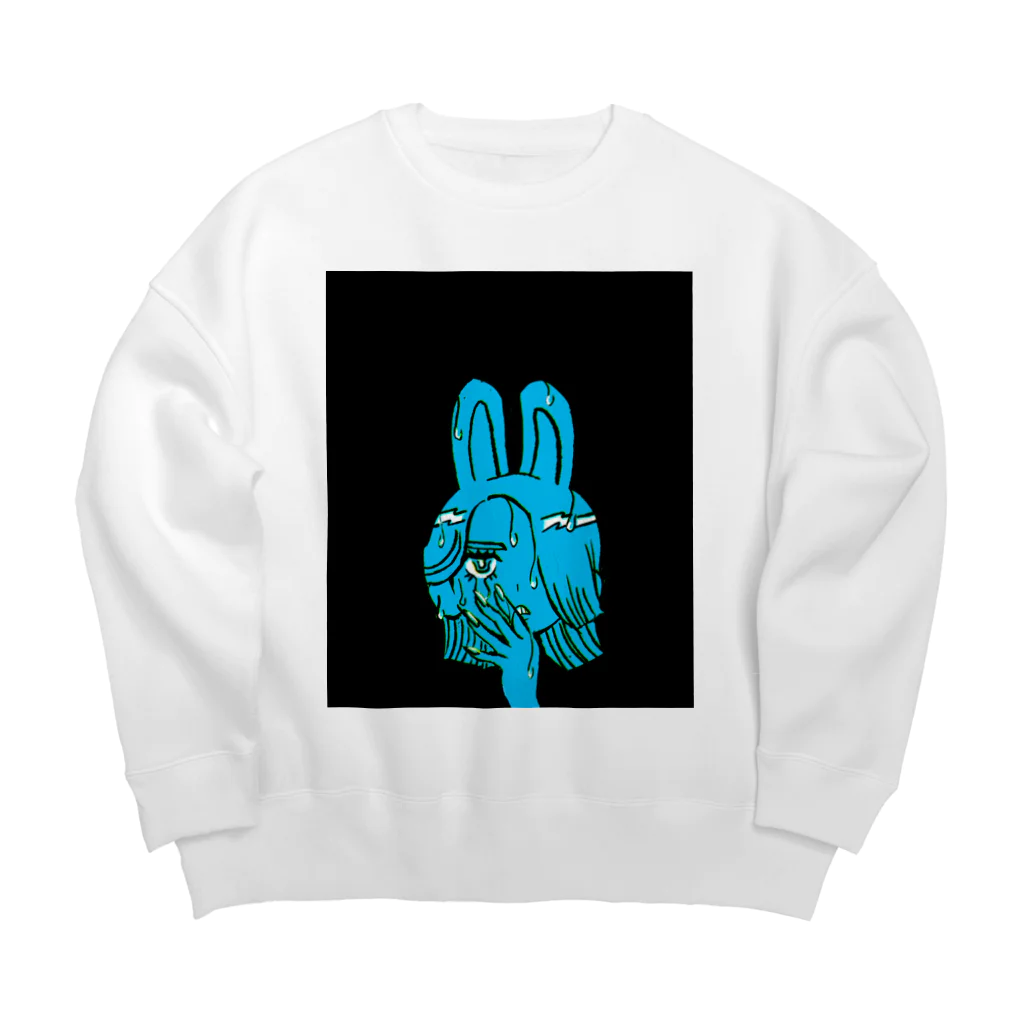 おつかれ帝国のバニーはなきむし（すかいぶるー） Big Crew Neck Sweatshirt